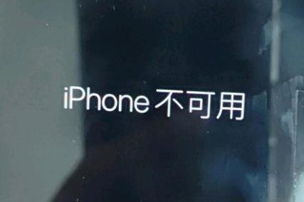 清丰苹果服务网点分享锁屏界面显示“iPhone 不可用”如何解决 