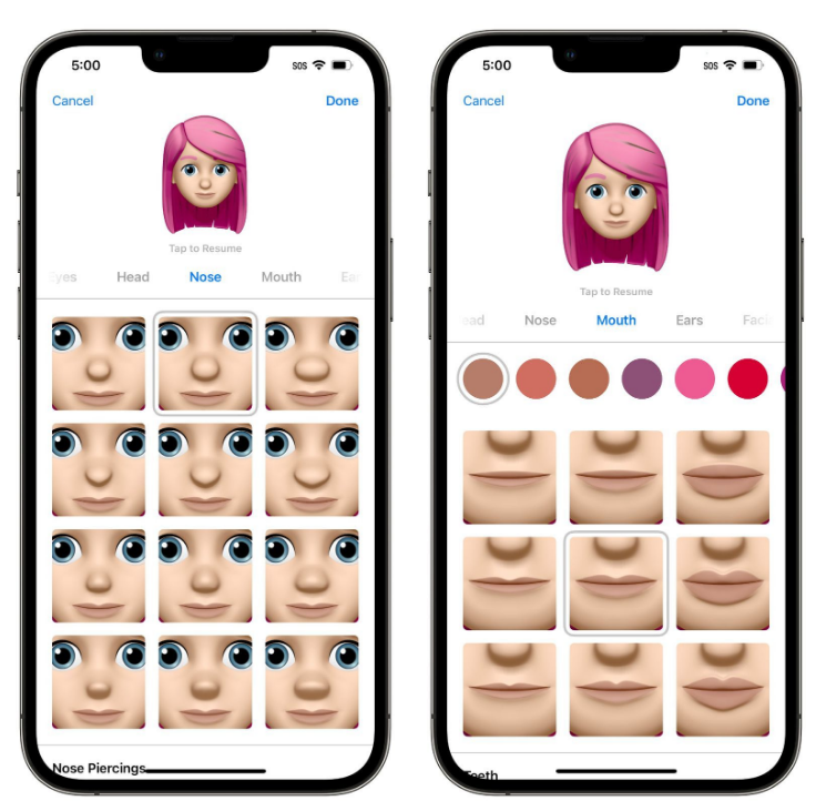 清丰苹果手机维修分享​iOS 16中的拟我表情有了哪些变化和升级 